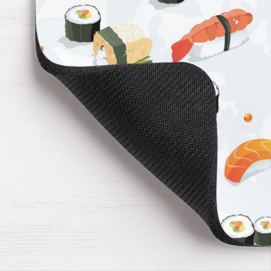 Japans voedsel: Sushi Pattern Muismat (Hoek)