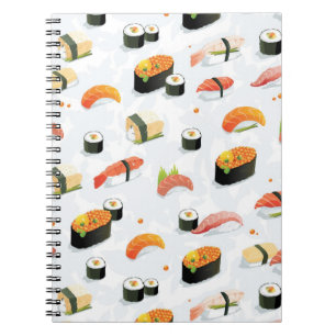 Japans voedsel: Sushi Pattern Notitieboek