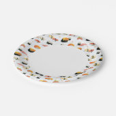 Japans voedsel: Sushi Pattern Papieren Bordje (Gekanteld)