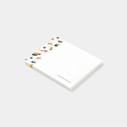 Japans voedsel: Sushi Pattern Post-it® Notes (Schuin)