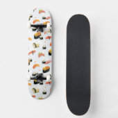 Japans voedsel: Sushi Pattern Skateboard (Voorkant)