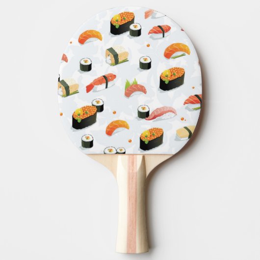 Japans voedsel: Sushi Pattern Tafeltennisbatje (Voorkant)