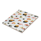 Japans voedsel: Sushi Pattern Tegeltje (Zijkant)