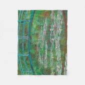 Japans voetganger Claude Monet Impressionist Fleece Deken (Voorkant)