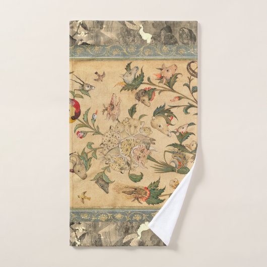 japans vogelolifantboom bloemenlicht bad handdoek (Handdoek)