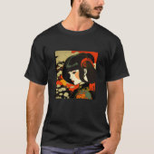 Japans Vrouw Geisha Samurai Retro Kimon T-shirt (Voorkant)