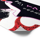 Japans Vrouw Portret  Kunst Poster (Hoek)