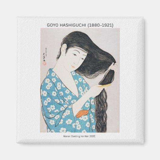 Japans Vrouw schoonheid - Goyō Hashiguchi Magneet (Voorkant)