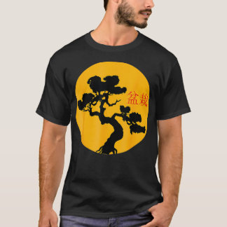 Japans Vrouwen Mannen Kinder Retro Bonsai Boom T-shirt