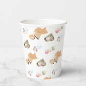Japans Wagashi Pattern Papieren Bekers (Achterkant)