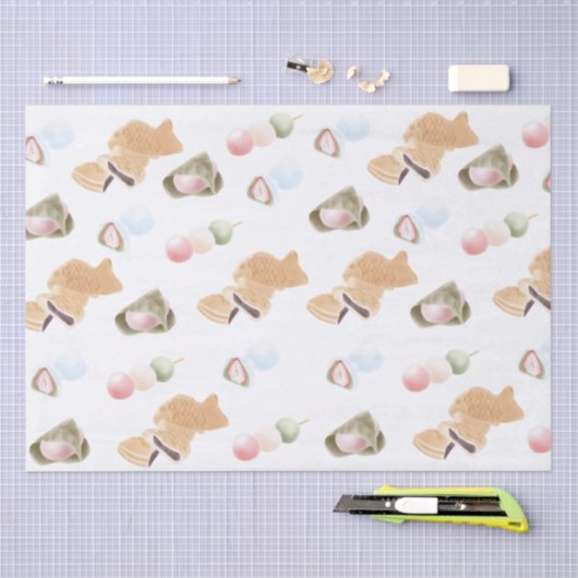 Japans Wagashi Pattern Tissuepapier (Craft)