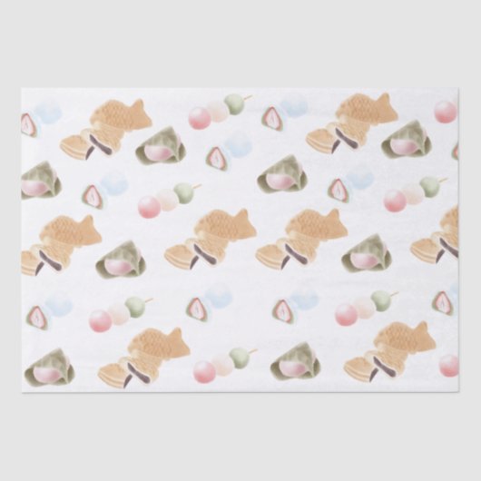 Japans Wagashi Pattern Tissuepapier (Voorkant)