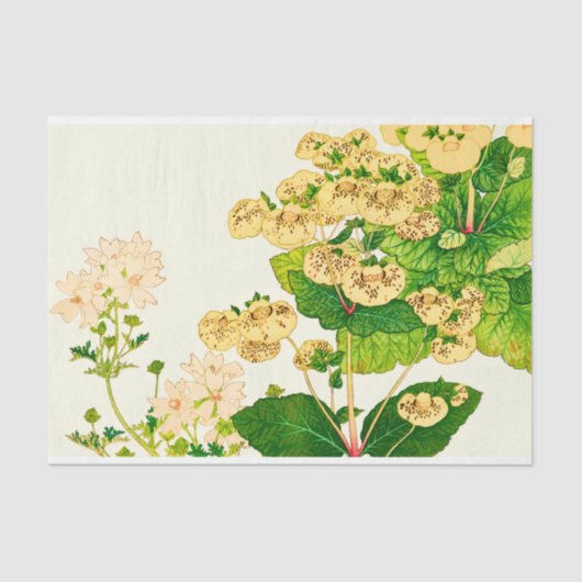  Japans Waterverf Bloemen Decoupage Tissuepapier (Voorkant)