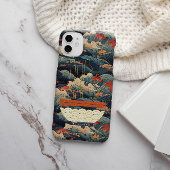 Japans Wave Monogram Ramen Case-Mate iPhone Case