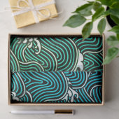 JAPANS WAVE PATTERN-weefselpapier Tissuepapier (Geschenk)