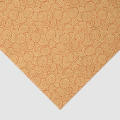 Japans wervelpatroon - mandarijn en licht sinaasap tissuepapier (Detail)