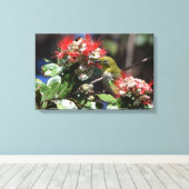 Japans wit oog canvas afdruk (Insitu (Houten vloer))