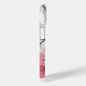 Japans Wit Roze Sakura Kersenbloesem Patroon Case-Mate iPhone Case (Achterkant / Rechts)