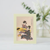 Japans Woodblock Briefkaart (Staand voorkant)