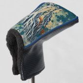  Japans Woodblock Waterfall Kirifuri Golfheadcover (3/4 voorkant)