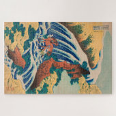 Japans Woodblock Yamato Horse Waterfall Legpuzzel (Horizontaal)
