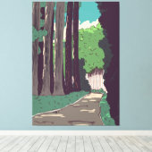 Japans Woud Canvas Afdruk (Insitu (Houten vloer))