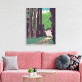 Japans Woud Canvas Afdruk (Insitu (Woonkamer))
