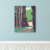 Japans Woud Canvas Afdruk (Insitu (Houten vloer))