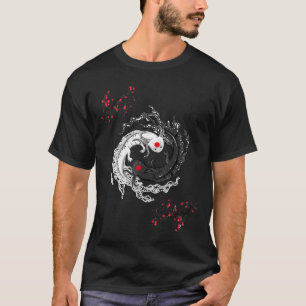 Japans Yin Yang Axolotls Art Graphic Anime Axolo T-shirt