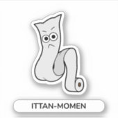 Japans Yokai doek Ittan-momen Sticker (Voorkant)