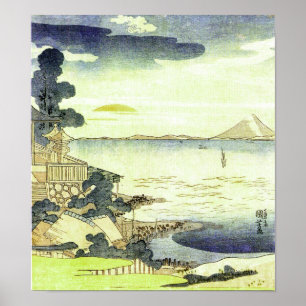 Japans Zee Scene Woodblock Ukiyo-e Poster
