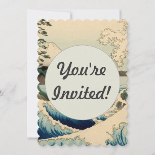 Japans Zee van Satta Hiroshige Art Kaart