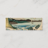 Japans Zee van Satta Hiroshige Art Mini Visitekaartje (Achterkant)