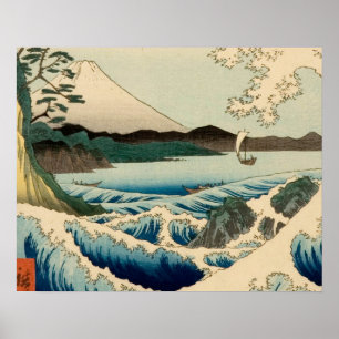 Japans Zee van Satta Hiroshige Art Poster