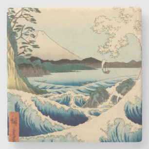 Japans Zee van Satta Hiroshige Art Stenen Onderzetter