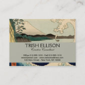 Japans Zee van Satta Hiroshige Art Visitekaartje (Voorkant)