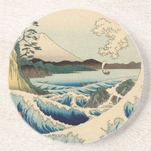 Japans Zee van Satta Hiroshige Art Zandsteen Onderzetter