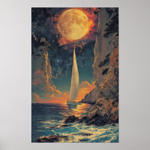Japans zeilboot Poster