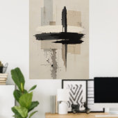 Japans Zen minimalistisch Poster kalm Moderne Muur (Thuiskantoor)