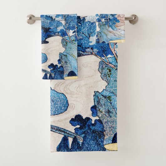 Japans zonnegerlandschap, Kuniyoshi, Ukiyo-e Bad Handdoek (Insitu)