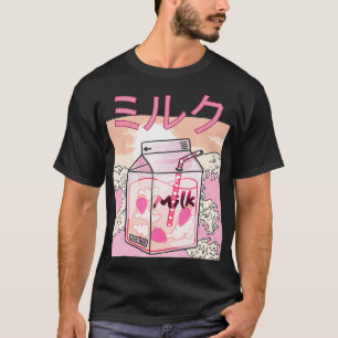 Japanse 90s stijl Cute Otaku stijl Kawaii Strawb T-shirt