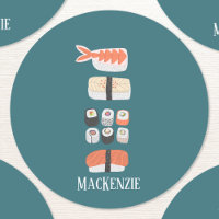Japanse aangepaste naam Sushi bevestigen