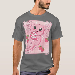 Japanse aardbeienmelk Anime Pink Kawaii Aesthet T-shirt