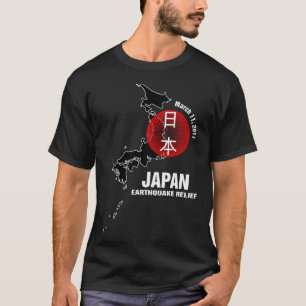 Japanse aardbevingsverlichting t-shirt