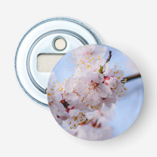 Japanse abrikozenbloesem button flesopener