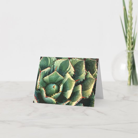 Japanse agave notecard kaart (Voorkant)