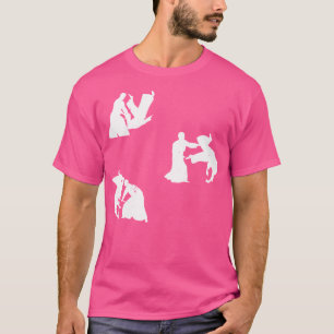 Japanse Aikido Silhouette Aikido Fighter T-shirt