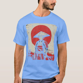 Japanse Alien Krijger Samurai Katana UFO Kunst Vro T-shirt