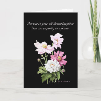 Japanse Anemones van Pierre Joseph Redoute Kaart