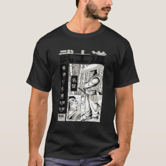 Japanse anime Bushido Samurai krijger Katana Mial T-shirt